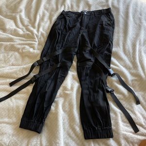 Dolls Kill Black Cargo Pants